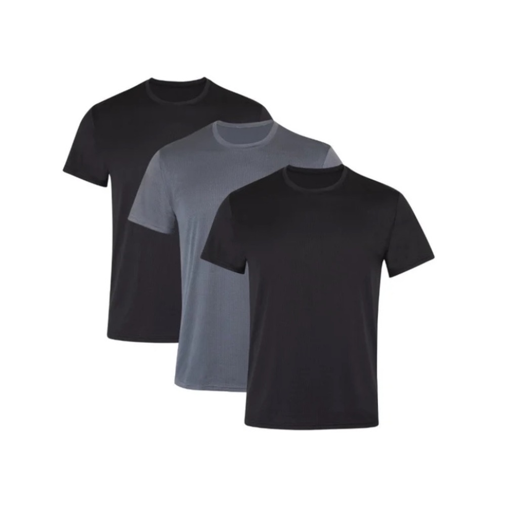 Hanes Moves Men’s Breathable Mesh Crewneck T-Shirts 3Pk Multicolor Size Vary NWT